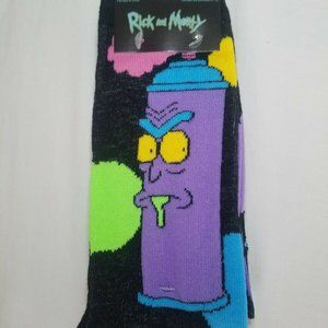 Rick & Morty Spray Can Men's Crew Socks